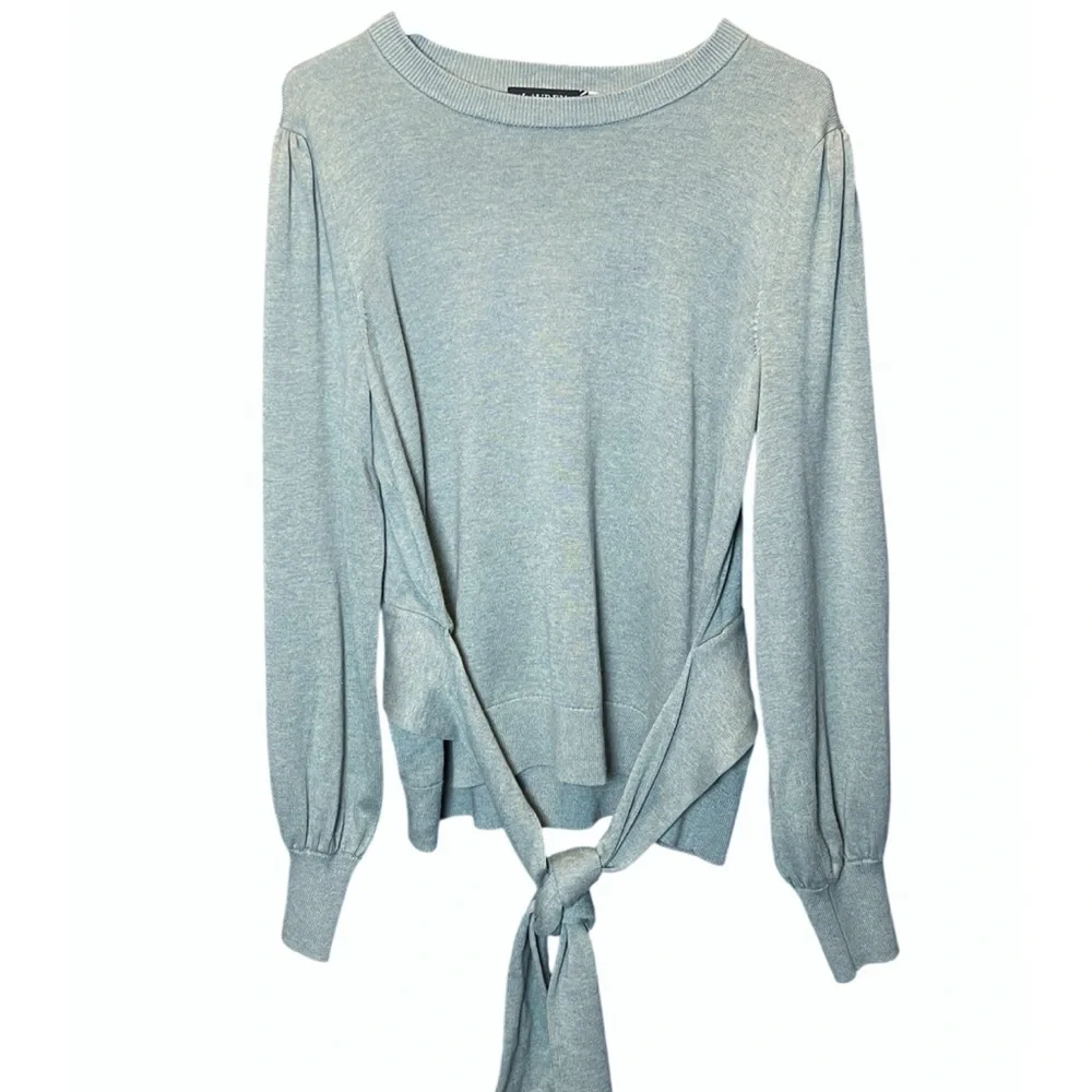 Lauren Ralph Lauren sage green waist tie sweater size XL